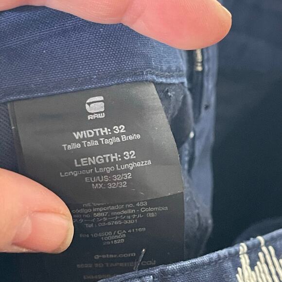 G-Star Raw Embroidered Elwood Tapered Slim Jean 32x31 - Picture 4 of 13